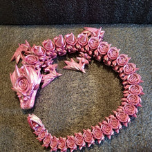 Load image into Gallery viewer, 3d printed Articulating Rose Dragon designed by Cinderwing3d
