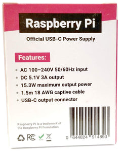 Raspberry Pi Official Black power supply