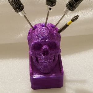 Alien Skull small parts slide box and pencil/tool holder