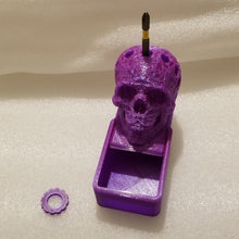 Load image into Gallery viewer, Alien Skull small parts slide box and pencil/tool holder
